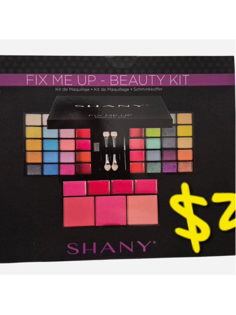 Shany Fix Me Up Beauty Kit with eyeshadow, blush, and lip products #beauty #make
